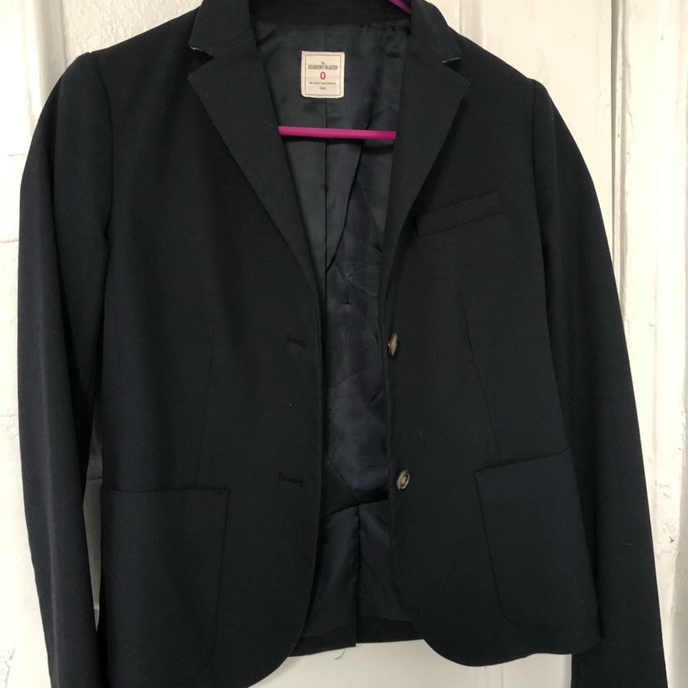 Gap navy blue academy blazer size 0